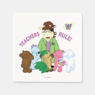 Guardanapo De Papel Webkinz: Regra dos professores!
