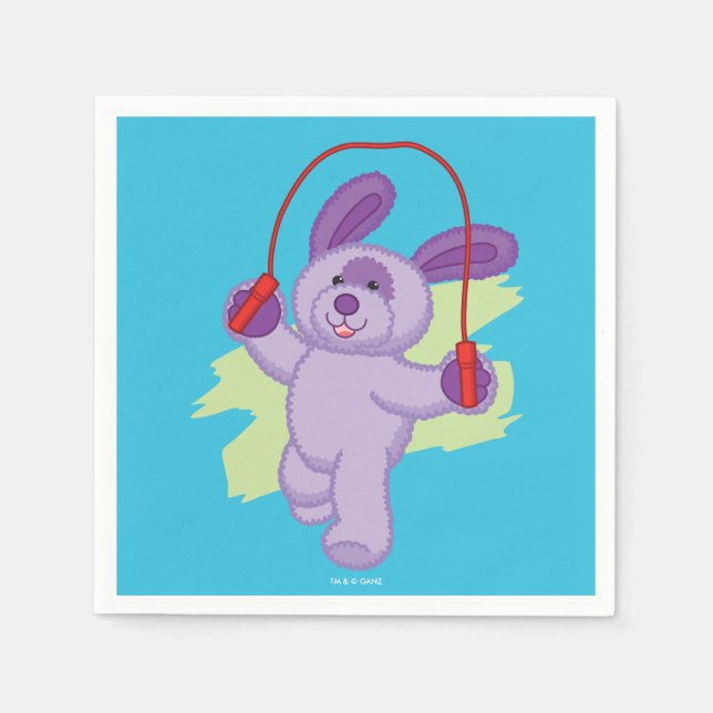 Guardanapo De Papel Webkinz | Soda De Uva Pup Pup Rope (Frente)