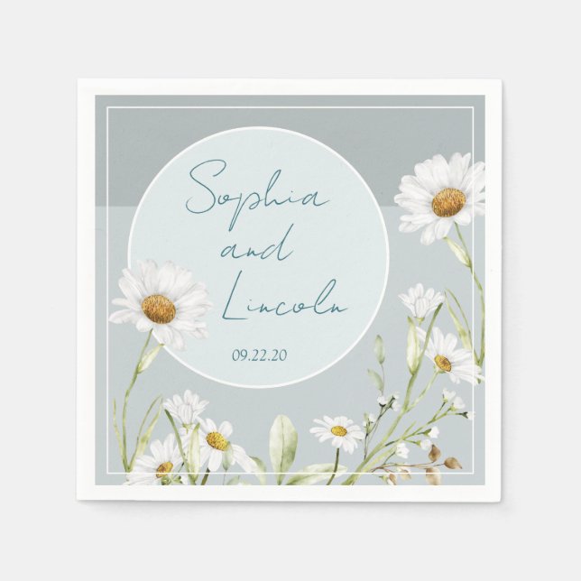 Guardanapo De Papel Wedding Floral (Frente)