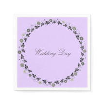Wedding Napkins Lavendar