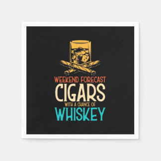 Guardanapo De Papel Weekend Cigars With A Chance Of Whiskey