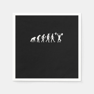 Guardanapo De Papel Weightlifting Evolution Weightlifter Gym Gift