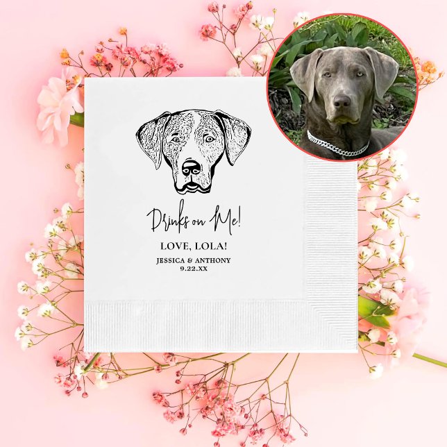 Guardanapo De Papel Weimaraner Dog Bebidas Personalizadas em Mim (Criador carregado)