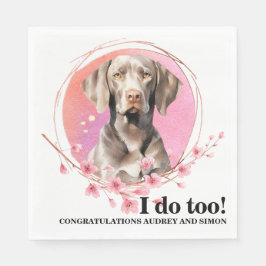 Guardanapo De Papel Weimarer Wedding Napkins Com Foto De Cães