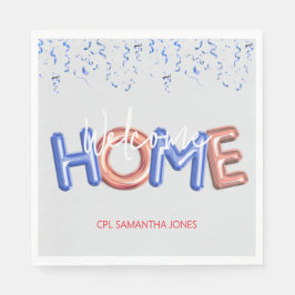 Guardanapo De Papel Welcome Home Patriotic Military Hero Party