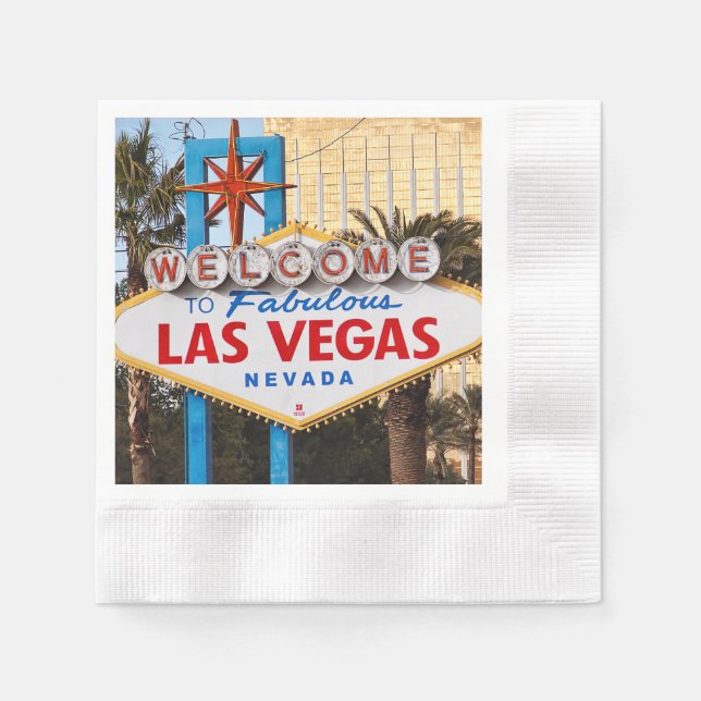 Guardanapo De Papel Welcome to Las Vegas Paper Napkins (Frente)