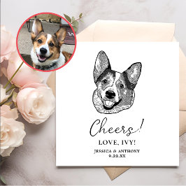 Guardanapo De Papel Welsh Corgi Dog Personalised Cheers