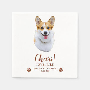 Guardanapo De Papel Welsh Corgi Dog Personalised Cheers