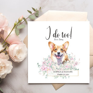 Guardanapo De Papel Welsh Corgi Dog Wedktail Napkins