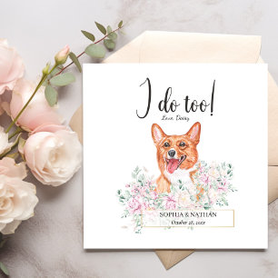 Guardanapo De Papel Welsh Corgi Dog Wedktail Napkins
