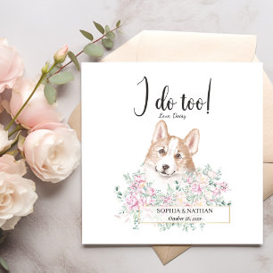 Guardanapo De Papel Welsh Corgi Dog Wedktail Napkins