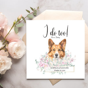 Guardanapo De Papel Welsh Corgi Dog Wedktail Napkins