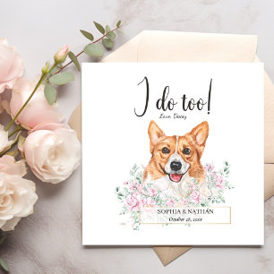 Guardanapo De Papel Welsh Corgi Dog Wedktail Napkins