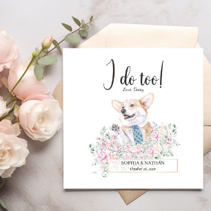 Guardanapo De Papel Welsh Corgi Dog Wedktail Napkins