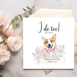 Guardanapo De Papel Welsh Corgi Dog Wedktail Napkins