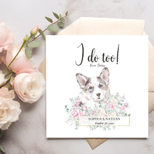 Guardanapo De Papel Welsh Corgi Dog Wedktail Napkins
