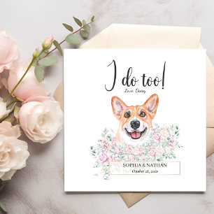 Guardanapo De Papel Welsh Corgi Dog Wedktail Napkins