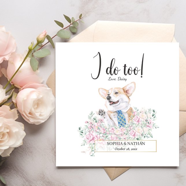 Guardanapo De Papel Welsh Corgi Dog Wedktail Napkins (Criador carregado)
