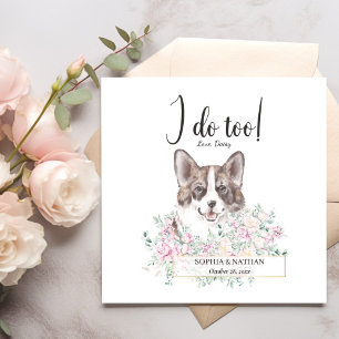 Guardanapo De Papel Welsh Corgi Dog Wedktail Napkins