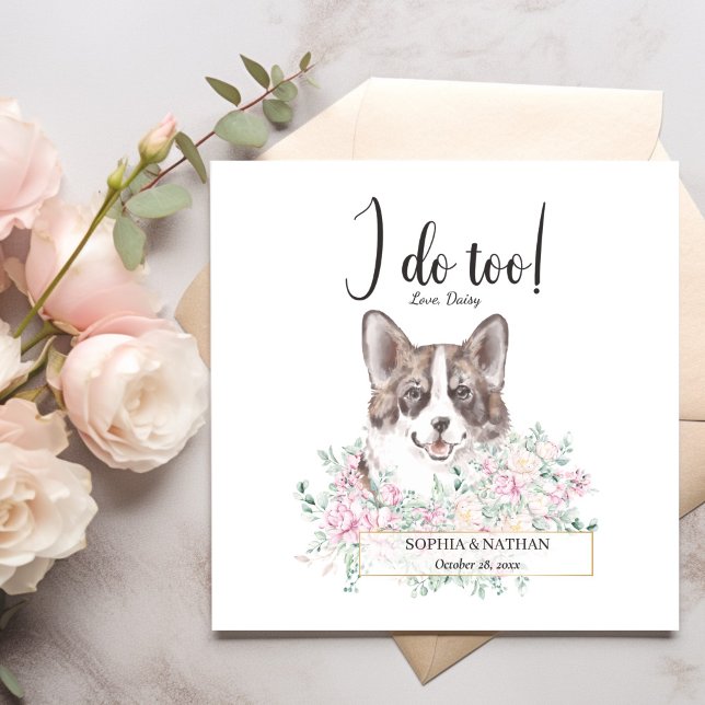 Guardanapo De Papel Welsh Corgi Dog Wedktail Napkins (Criador carregado)