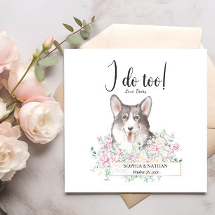 Guardanapo De Papel Welsh Corgi Dog Wedktail Napkins