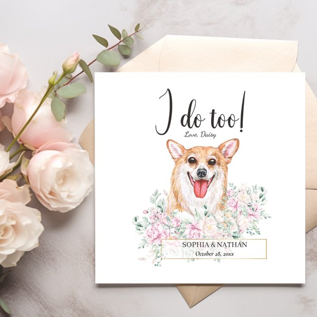 Guardanapo De Papel Welsh Corgi Dog Wedktail Napkins (Criador carregado)
