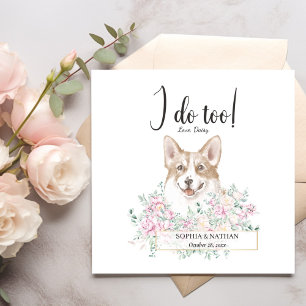 Guardanapo De Papel Welsh Corgi Dog Wedktail Napkins