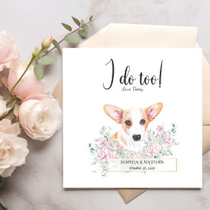 Guardanapo De Papel Welsh Corgi Dog Wedktail Napkins