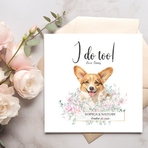 Guardanapo De Papel Welsh Corgi Puppy Dog Casamento Cocktail Napkins