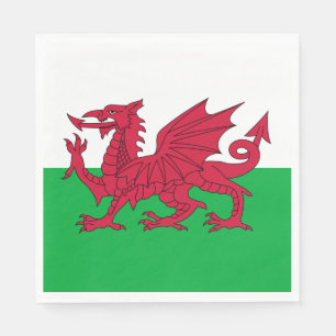 Guardanapo De Papel Welsh Flag (País de Gales) (Welsh Dragon)