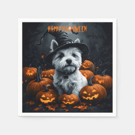 Guardanapo De Papel West Highland White Terrier Halloween