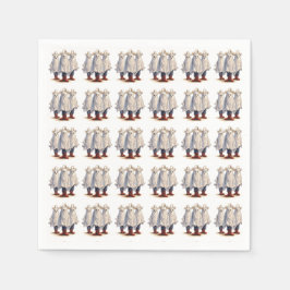 Guardanapo De Papel Western Cowboy Fantasmas Spooky Padrão de Hallowee