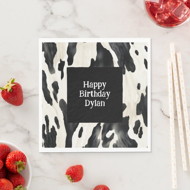 Guardanapo De Papel Western Farm Animal Cow (Insitu)