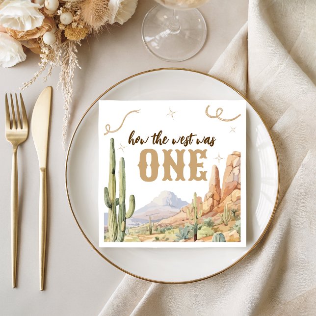 Guardanapo De Papel Western “How the West Was One” Napkin (Criador carregado)