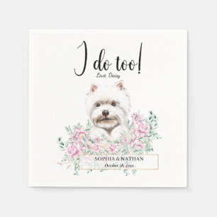 Guardanapo De Papel Westie Dog Wedktail Napkins