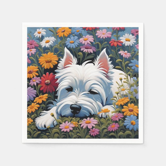 Guardanapo De Papel Westie napkins (Frente)