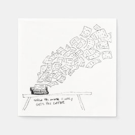 Guardanapo De Papel When the Muse Finally Gets Her Coffee