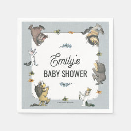 Guardanapo De Papel Where the Wild Things Are Character Baby Shower