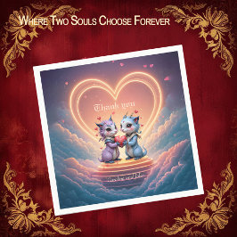 Guardanapo De Papel Where Two Souls Choose Forever 