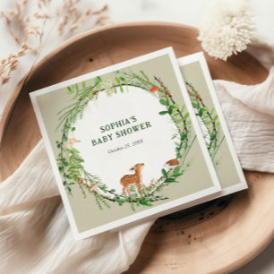 Guardanapo De Papel Whimsic Woodland Wreath