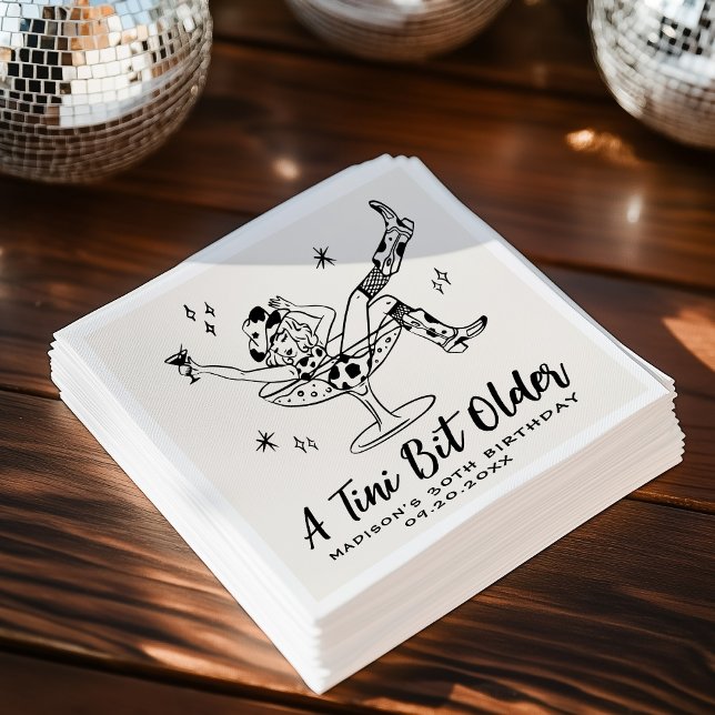 Guardanapo De Papel Whimsical A Tini Bit Antiga Festa de aniversário (Criador carregado)