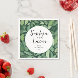 Guardanapo De Papel Whimsical Green Deixa Casamento