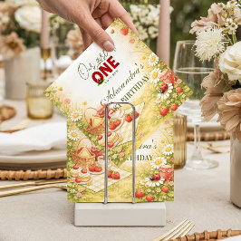 Guardanapo De Papel Whimsical Meadow Lady Bug 1st Birthday