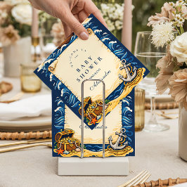 Guardanapo De Papel Whimsical Pirate Ship Adventure Baby Shower