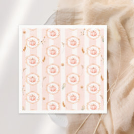 Guardanapo De Papel Whimsical Pumpkin Fall Floral Baby Shower