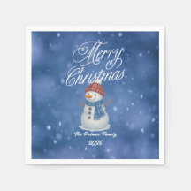 Whimsical Snowman Feliz Natal