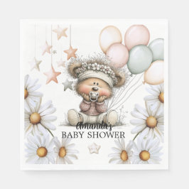 Guardanapo De Papel Whimsical Teddy Bear Baby Shower 