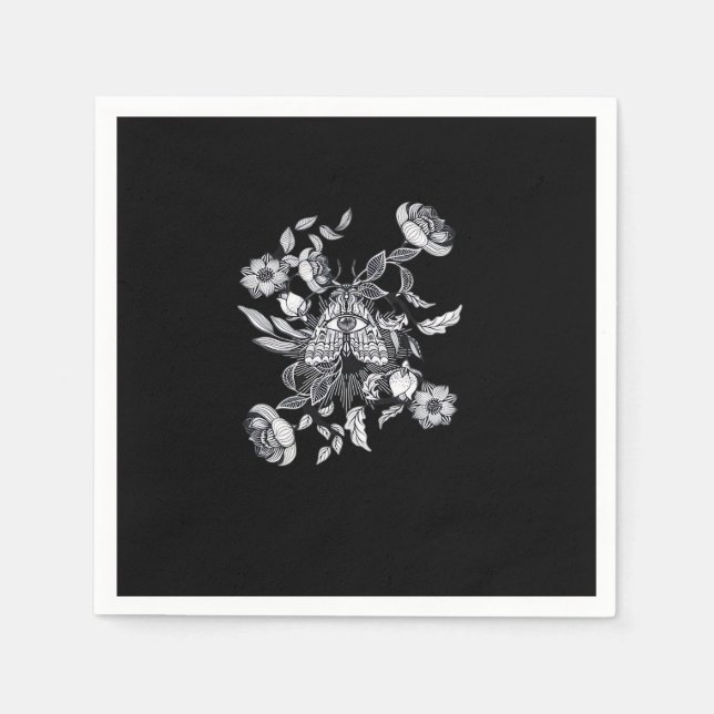 Guardanapo De Papel Whimsigoth Moth ・ Grunge Fairy Classic (Frente)