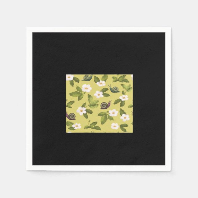 Guardanapo De Papel Whimsigoth Snail Classic (Frente)