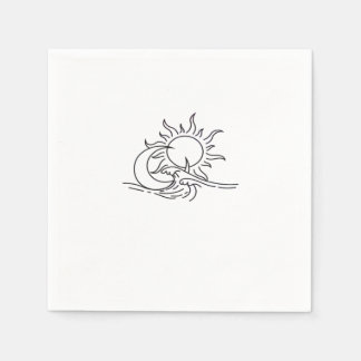 Guardanapo De Papel Whimsigoth Sun Sea Witchy